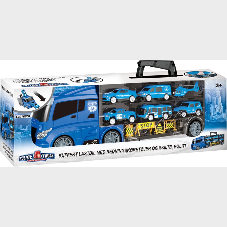 Lastbil M/redningskretjer Og Skilte, Politi - Contruck