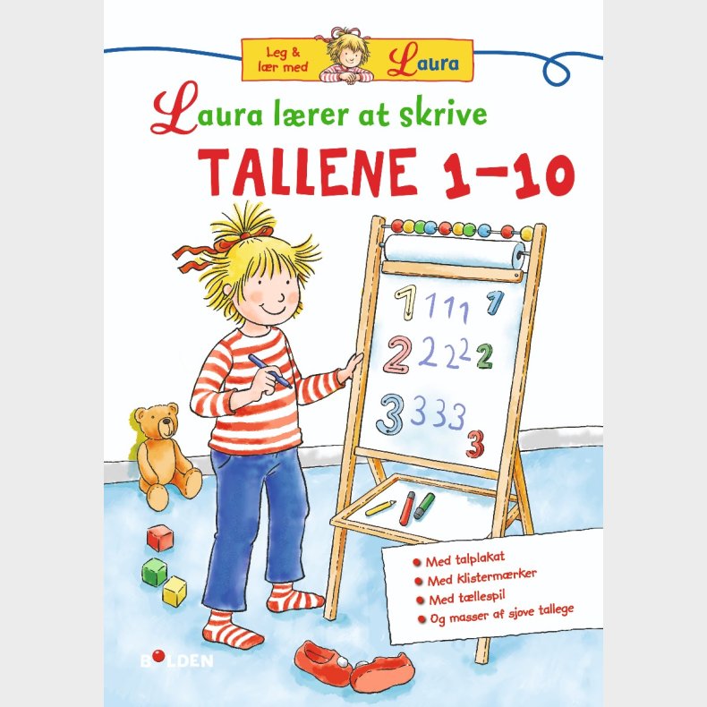 Laura l�rer at skrive tallene 1-10