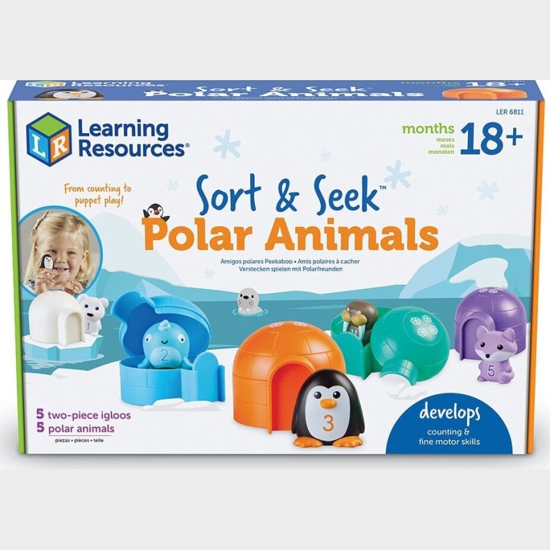 Learning Resources - Lr Om Tal Og Farver - Aktivitetsst M. Polardyr