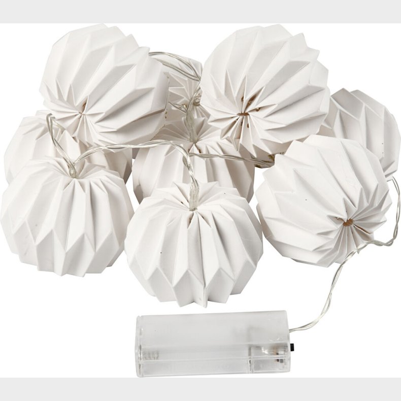 Led Lyskde Med Lampeskrme  - Rund - H 55 Mm - L 100 Cm -  75 Mm - Hvid - 1 Stk.