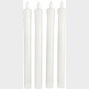 Kunstige Led Stearinlys - 24,5x20 Mm - 4 Stk.