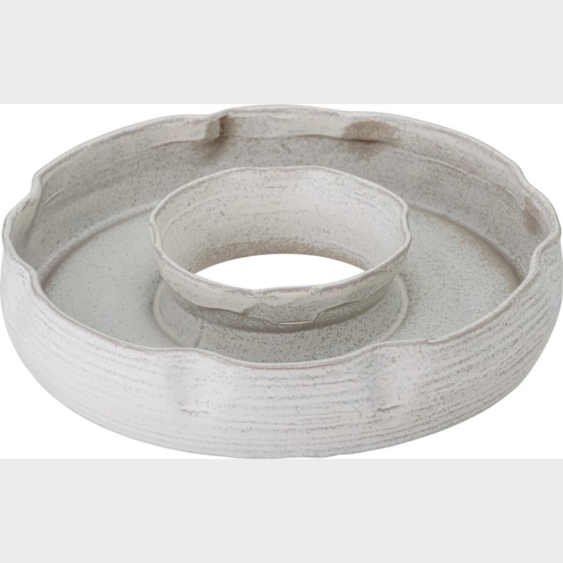 Bloomingville - Leda Serveringsfad - Gr - Stentj Keramik