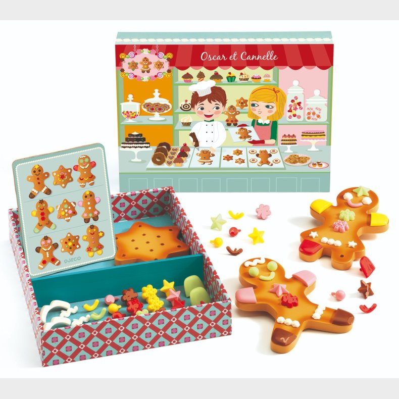 Djeco | Legemad - Byg en kagemand, Oscar & Cannelle