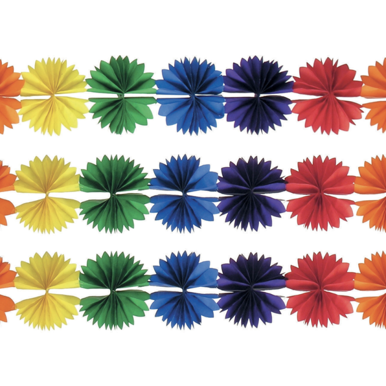 Carnival Toys | Papirguirlande - Multifarvet, 4 meter
