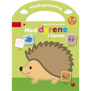 Forlaget Bolden | Malebog med klistermrker - Med dyrene i haven