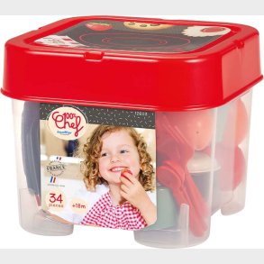 Ecoiffier 100 Chef - Legest - Spisest - 34 Dele