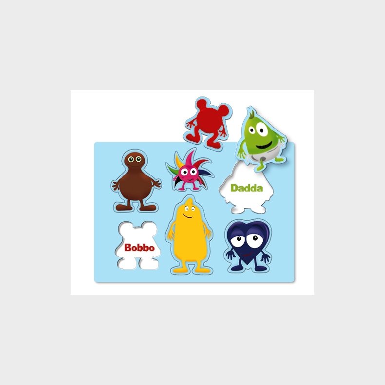 Babblarna sprogtrning - Puslespil m. former