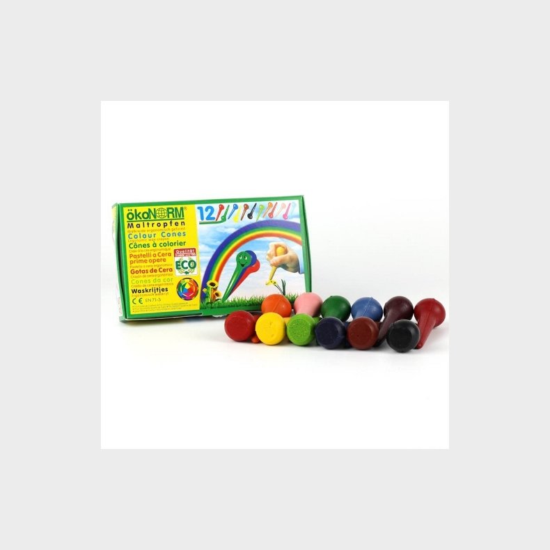 koNORM | Voksfarver drbe - 12 stk.
