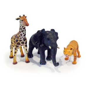 Green Rubber Toys | Figurer i 100 % naturgummi - Jungledyr