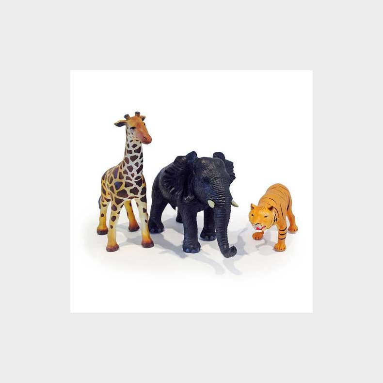 Green Rubber Toys | Figurer i 100 % naturgummi - Jungledyr