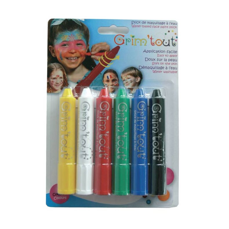 Grim'Tout | Ansigtsfarve - 6 farvestifter