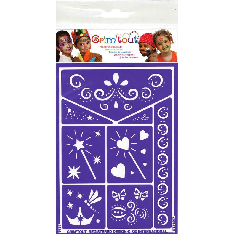 Grim'Tout | Ansigtsfarve - Skabelon til feer og prinsesser