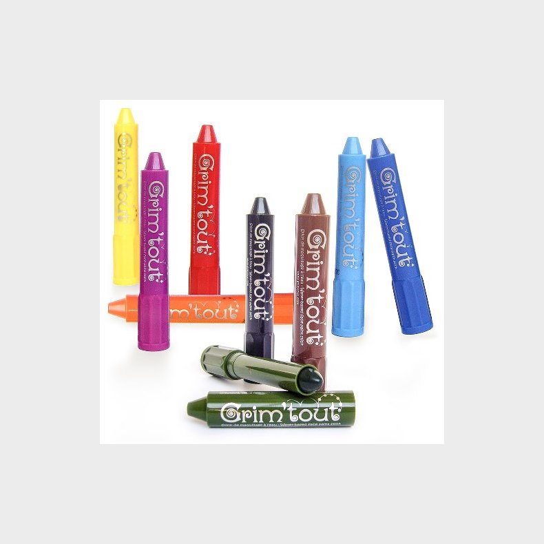 Ansigtsfarve - Farvestifter 12 stk.