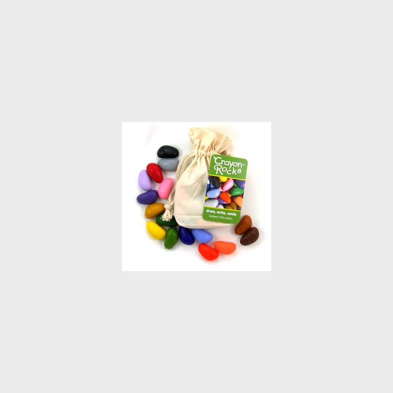 Crayon Rocks | Farvekridt - Crayon Rocks 16 stk i stofpose