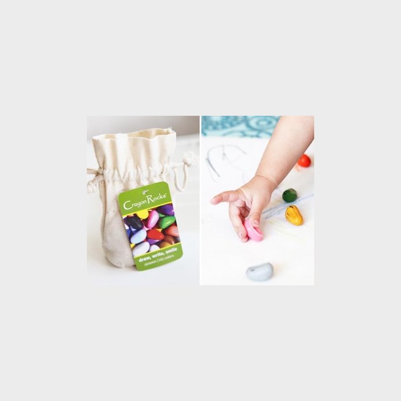 Crayon Rocks | Farvekridt - Crayon Rocks 8 stk i stofpose