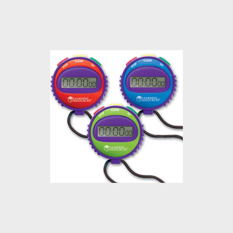 Learning Resources | Stopur med 3 knapper