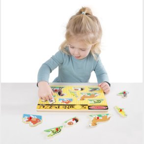 Melissa & Doug | Puslespil med lyd - Kledyr