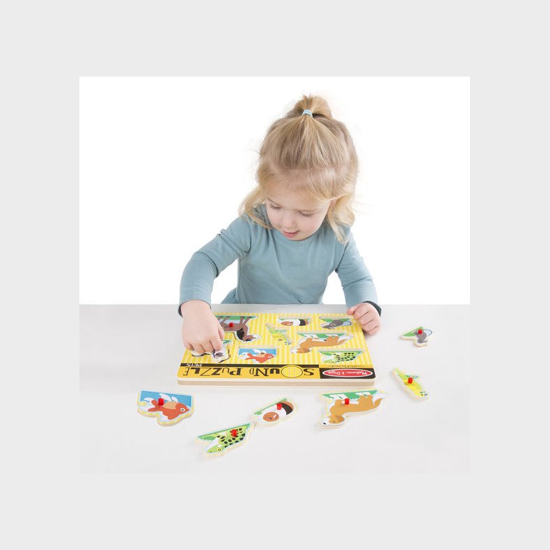Melissa & Doug | Puslespil med lyd - Kledyr