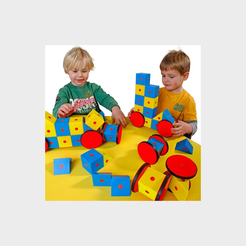 Educational Advantage | 3D Magnet klodser, stort st med 40 dele