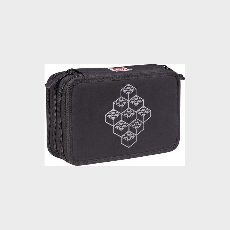 Lego - Penalhus Med Indhold - 3 Rum - Brikker - Sort