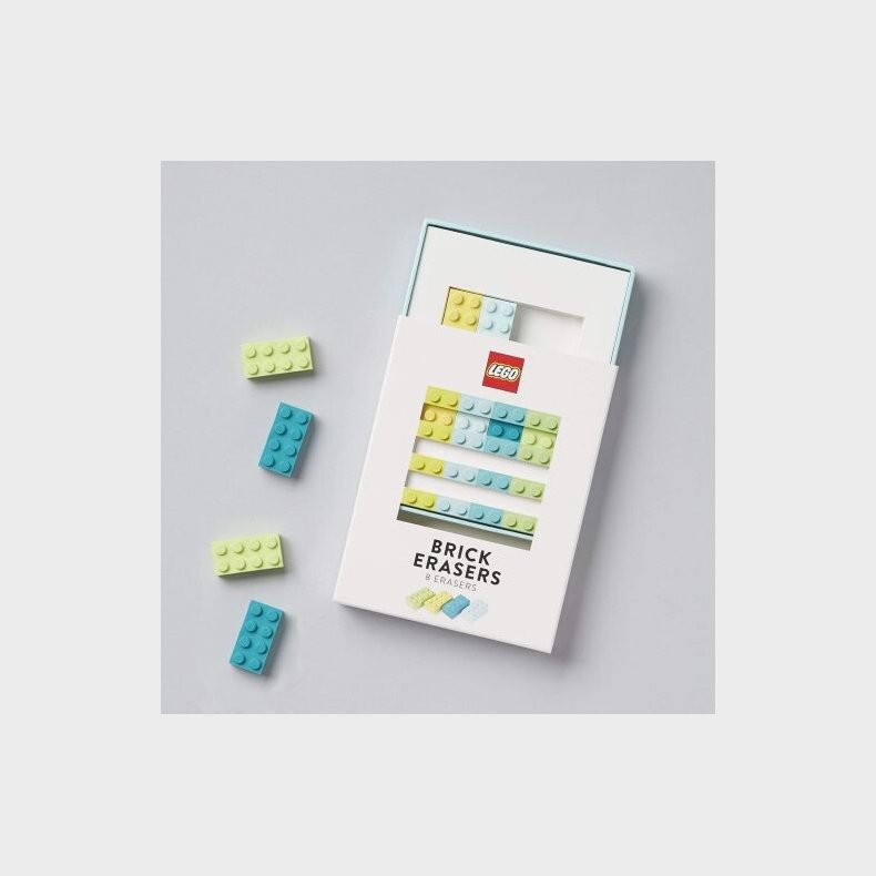 Lego Brick Erasers: 8 Erasers