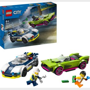 Lego City - Biljagt Med Politi Og Muskelbil - 60415
