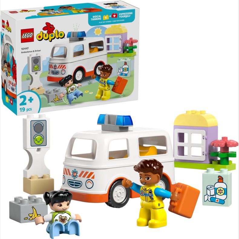 Lego Duplo - Ambulance Og Frer - 10447