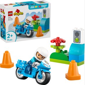 Lego 10471 - Duplo Town - Bl� Politimotorcykel