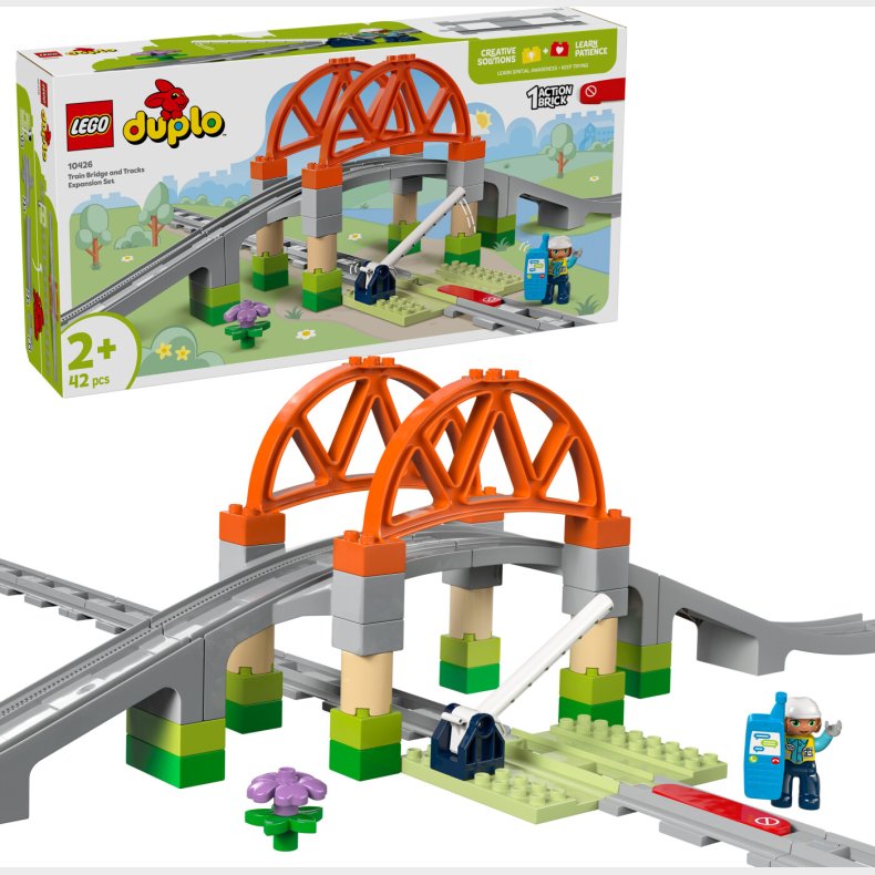 Lego Duplo - Togbro Og Spor - Udvidelsess�t - 10426