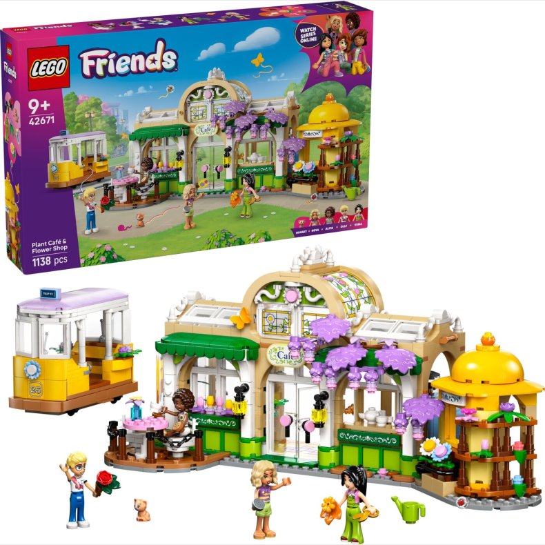 Lego Friends - Plantecaf� Og Blomsterbutik - 42671