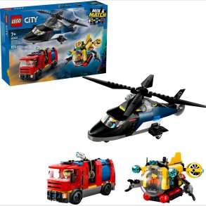 Lego City - Helikopter, Brandbil Og Ub�d - Remix - 60462