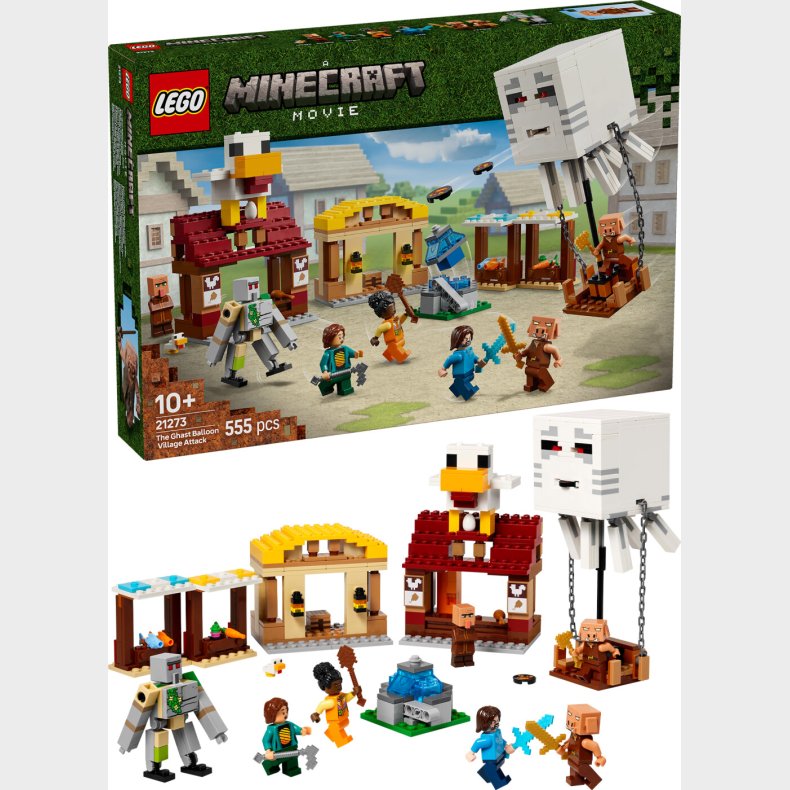 Lego Minecraft Movie - Ghast-ballonens Angreb P� Landsbyen - 21273