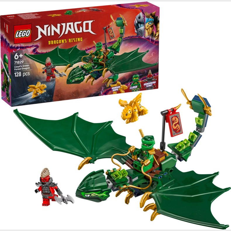 Lego Ninjago - Lloyds Gr�nne Skovdrage - 71829