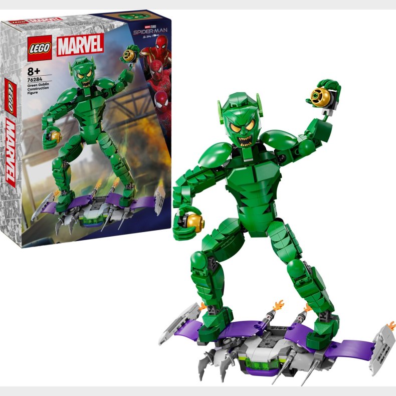 Lego Marvel - Byg Selv Figur Af Green Goblin - 76284