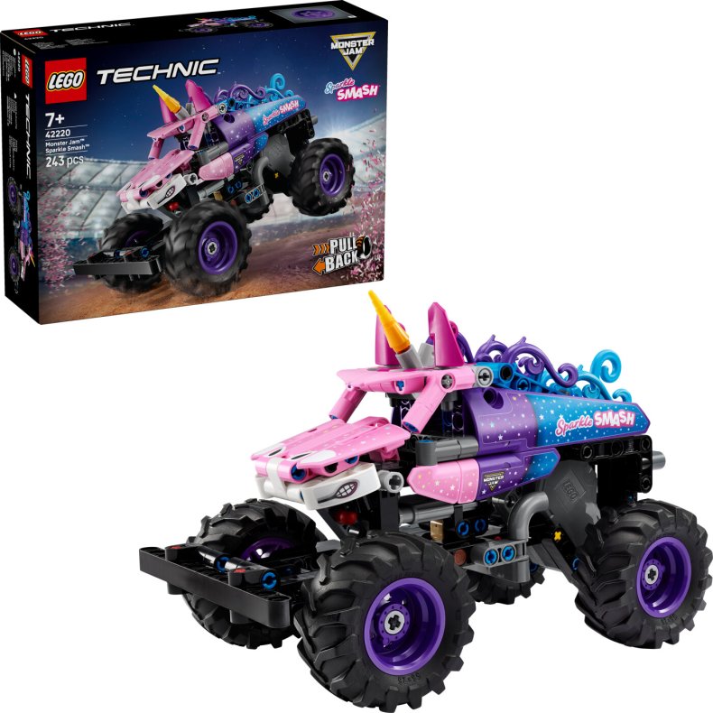 Lego 42220 - Monster Jam Sparkle Smash Pull-back - Technic