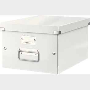 Leitz - Opbevaringsboks I Karton - Medium - Click & Store - Hvid