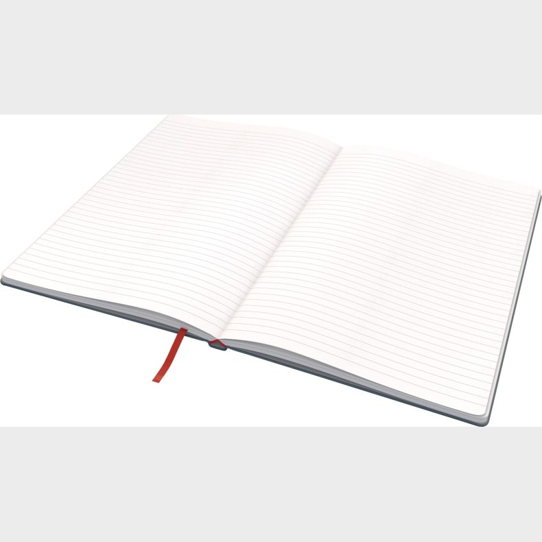 Leitz - Cosy Notesblok - Hard Cover - Stor - Gr� - Linjeret