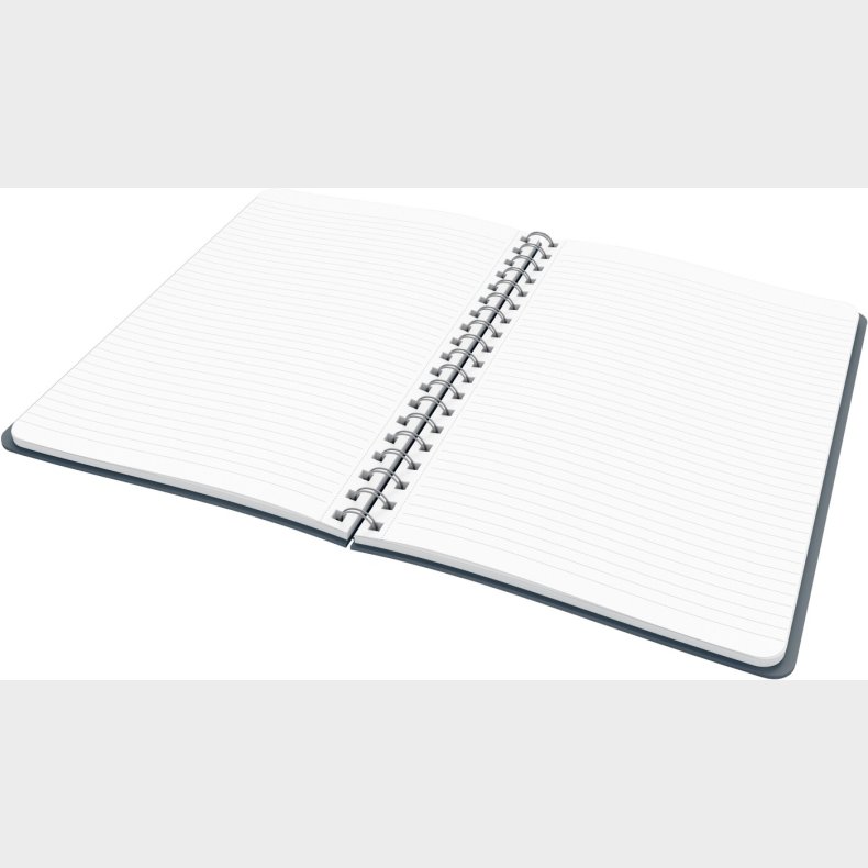 Leitz - Cosy Notesblok - Spiral Ryg - Stor - Gr� - Linjeret