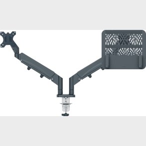 Leitz - Ergo Skrmholder Til Skrm Og Brbar Computer - Mrkegr