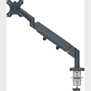 Leitz - Ergo Skrmholder Til 1 Skrm - Mrkegr