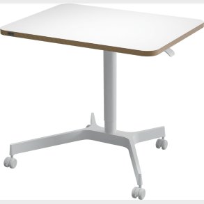 Leitz - Hve-/snkebord Ergo Small Manuel M/hjul - Hvid