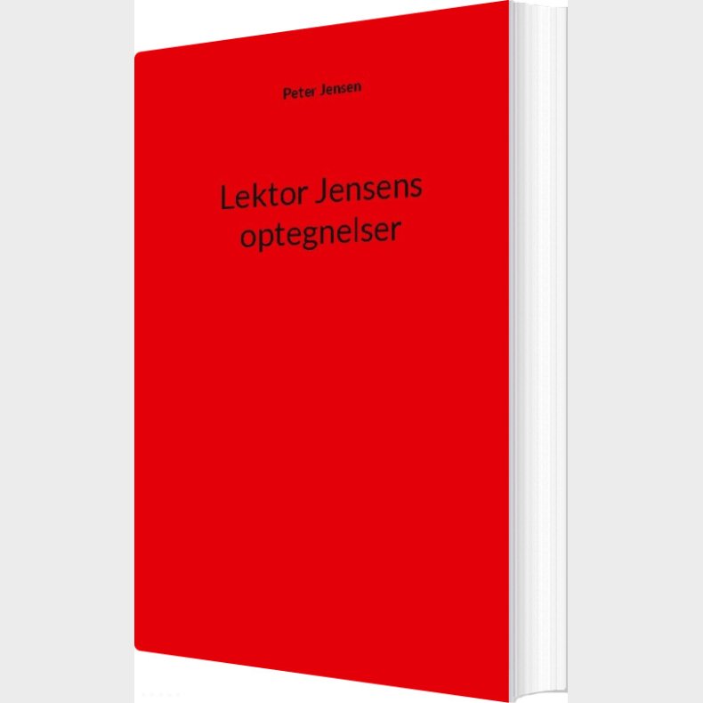 Lektor Jensens Optegnelser - Peter Jensen - Bog
