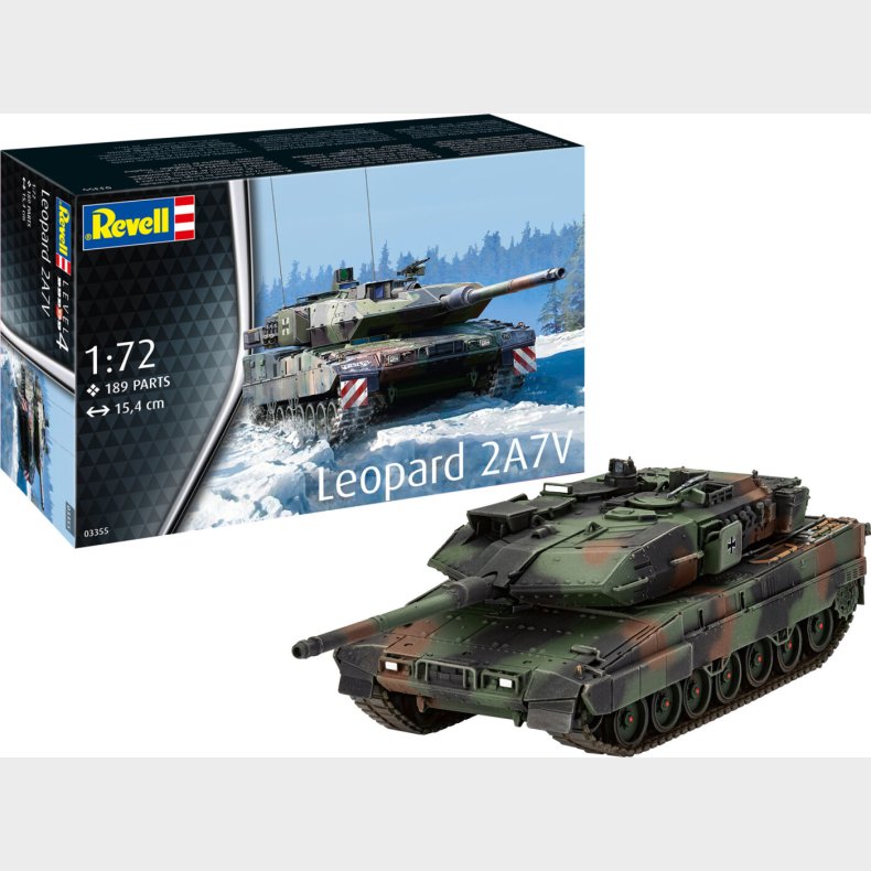 Revell - Leopard 2a7v Model Tank Bygges�t - 1:72 - 03355