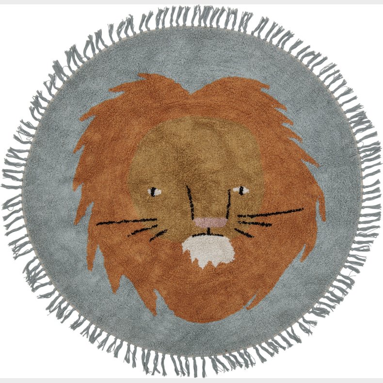 Bloomingville Mini - Leroy T�ppe Til B�rn - Bl� - Bomuld