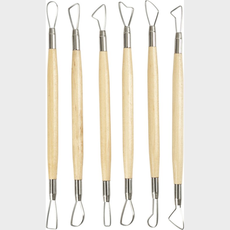 Lerslynge - Skarpe Kanter - L 20 Cm - 6 Stk.