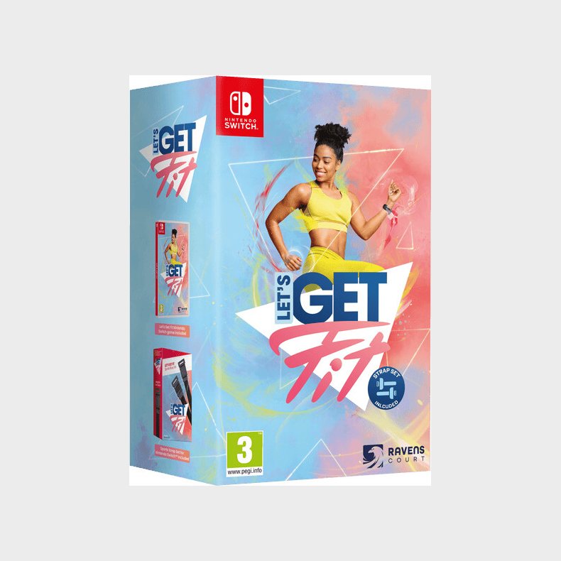 Let's Get Fit Includes Joy Con Straps - Nintendo Switch