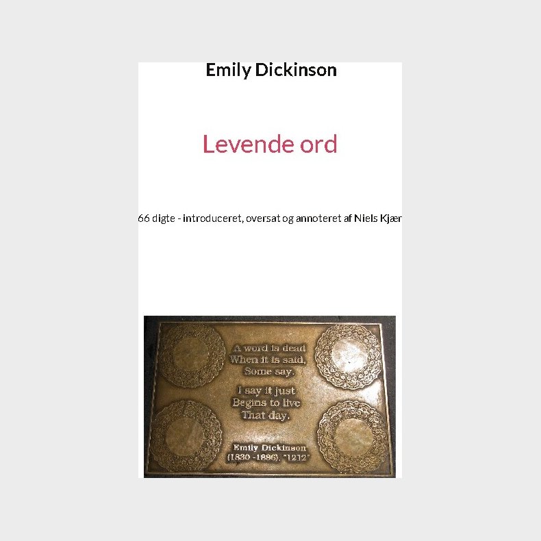 Levende Ord - Emily Dickinson - Bog