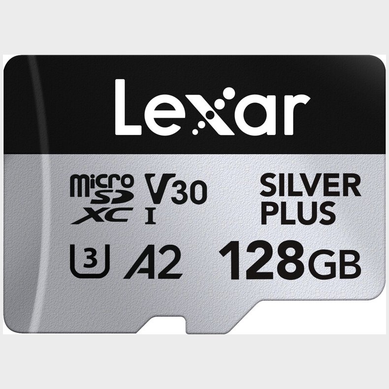 Lexar - Microsdxc Professional Silver Plus Uhs-i/u3/a2/4k R205/w150 (v30) - Silver - 128gb
