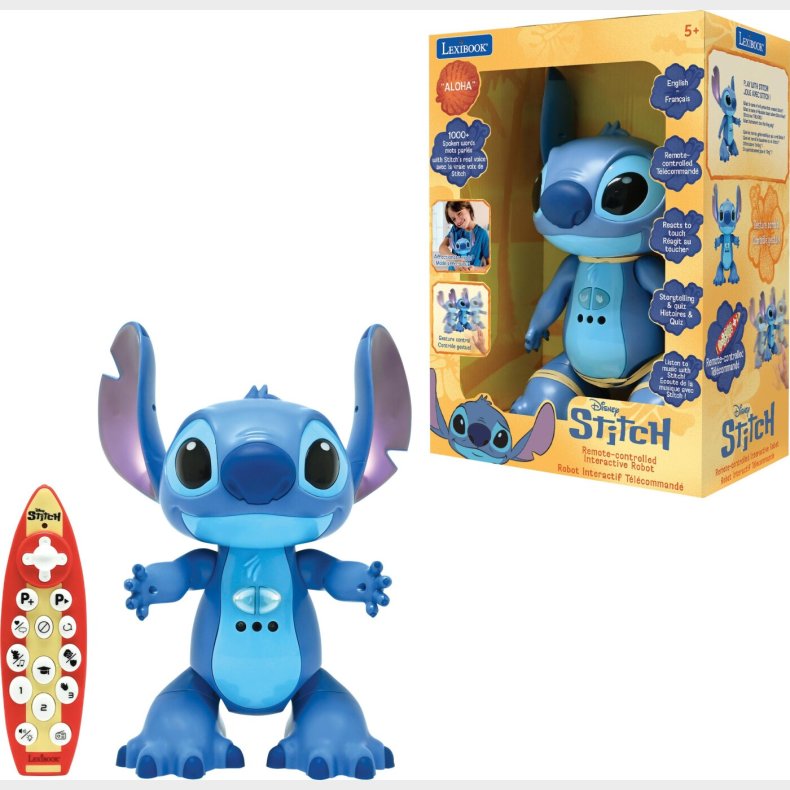 Lexibook - Interaktiv Stitch Robot - Rc Fjernstyret Med Stemme