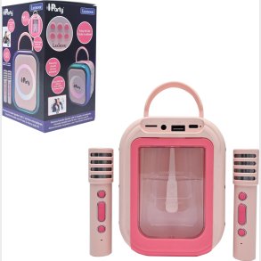 Lexibook - Iparty Karaoke S�t Til B�rn - H�jtaler Med 2 Mikrofoner